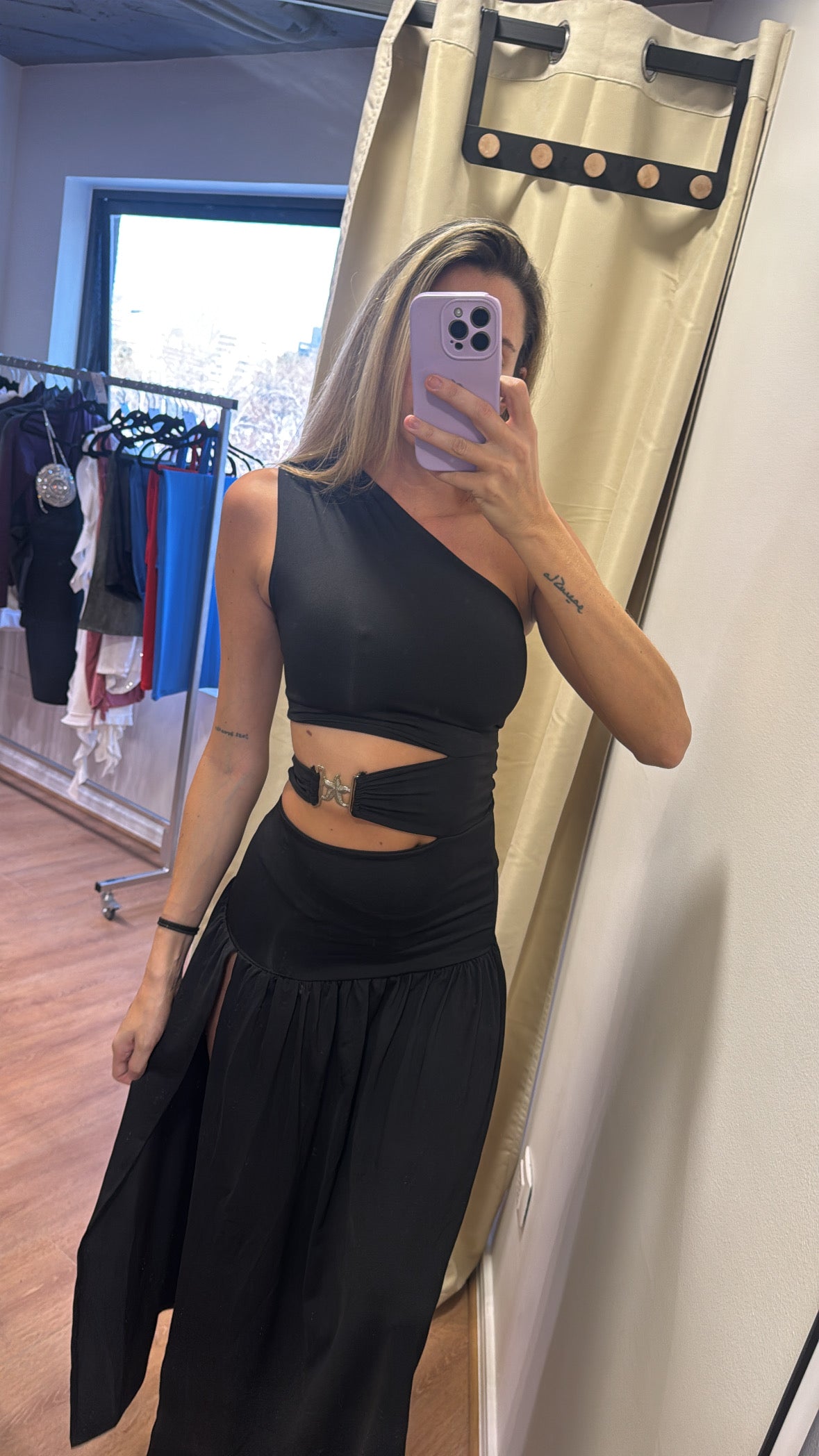 VESTIDO LARGO AGLOBADO