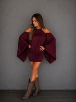 VESTIDO MELI BURDEO