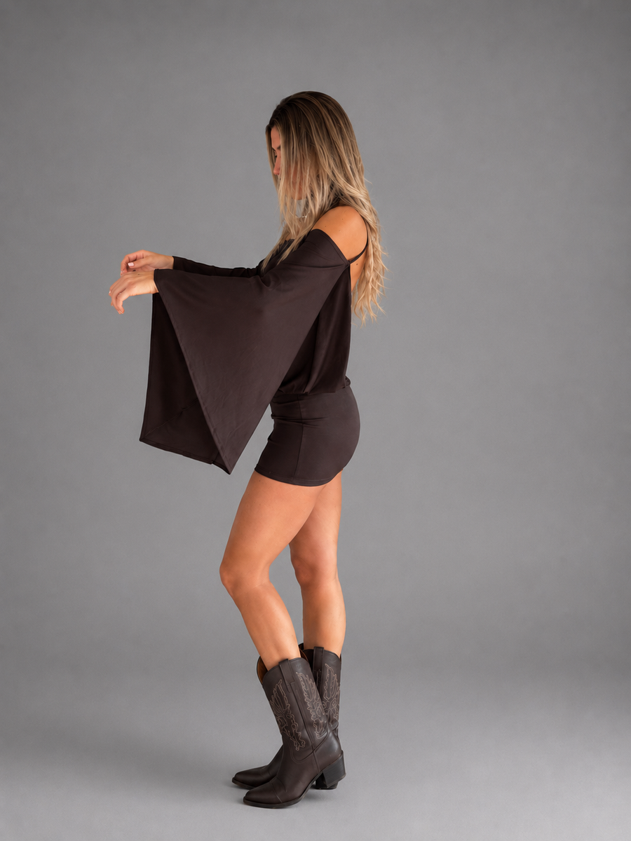 VESTIDO MELI CAFÉ