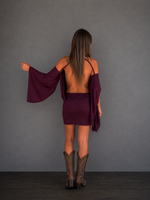 VESTIDO MELI BURDEO