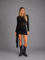 VESTIDO ENCAJE NEGRO