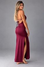 VESTIDO BORDO