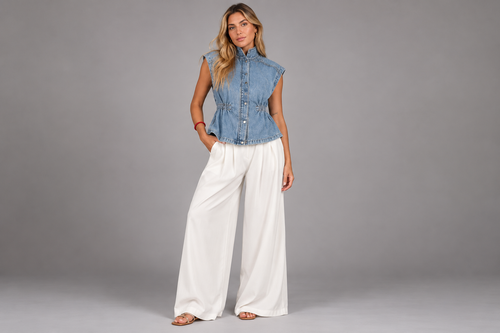 CHAQUETA JEANS SIN MANGAS